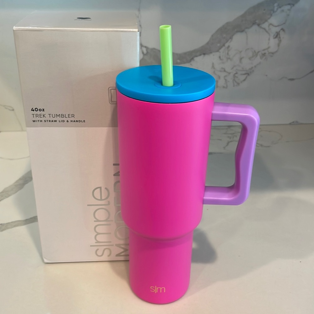 Simple Modern - 80s MIX (neon mix) 40 oz Trek Tumbler w/handle - NWT!